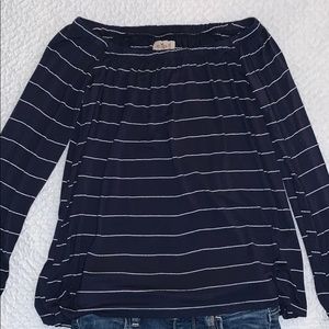 Hollister off the shoulder long sleeve top